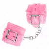 KINK – állítható, prémium pink szőrös csuklóbilincsek