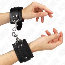 KINK – állítható fekete csuklóbilincs 21-28 cm-ig