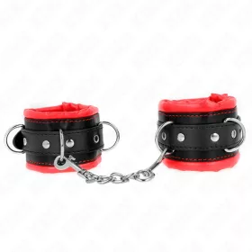 KINK - állítható csuklókötöző piros szőrrel