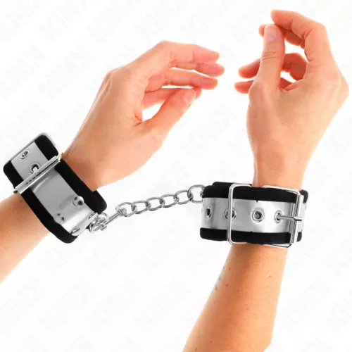KINK – vékony csuklópántok fekete/ezüst színben