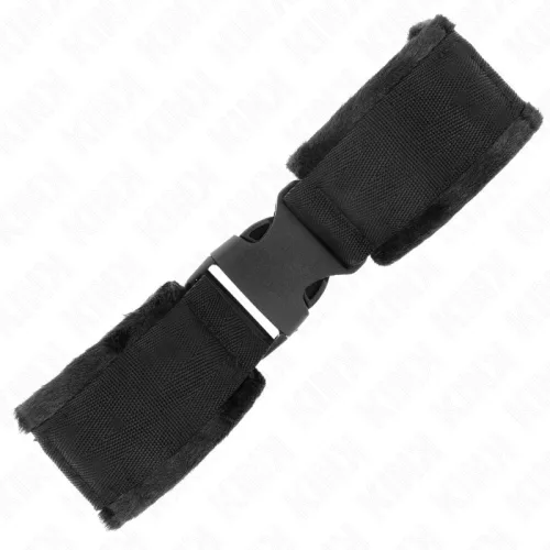 KINK – állítható nylon csuklókötöző piros-fekete 25-35 cm