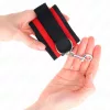 KINK - állítható nylon csuklókötözők piros-fekete színben