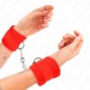 KINK – kezdő prémium szőrös bilincs (piros)