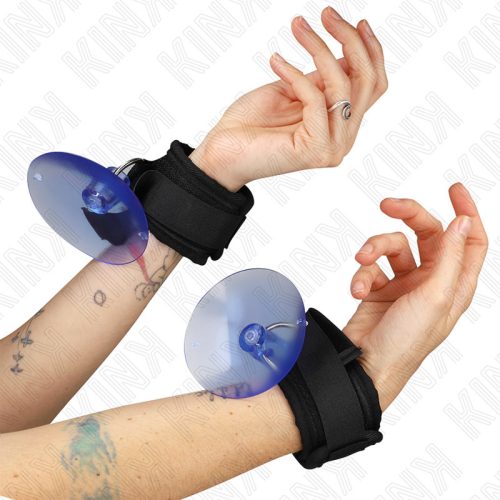 KINK – fekete csuklópánt szívókoronggal (29-40 cm)