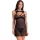 LIVCO CORSETTI FASHION – érzéki fekete chemise és tanga L/XL