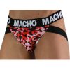 MACHO - XL katonai stílusú jock fehérnemű vörös színben