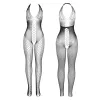 SUBBLIME - fekete bodystocking nyitott hátrésszel, egy méret