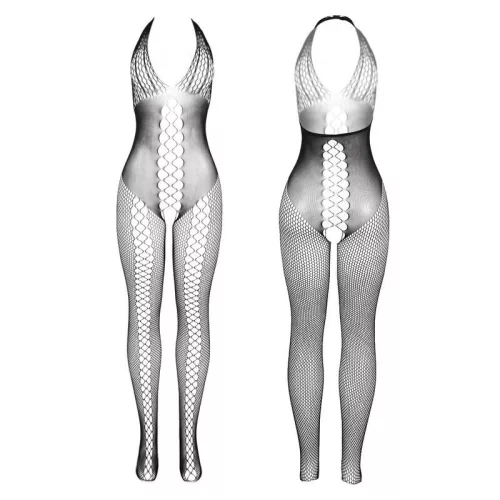 SUBBLIME - fekete bodystocking nyitott hátrésszel, egy méret