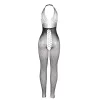 SUBBLIME - fekete bodystocking nyitott hátrésszel, egy méret