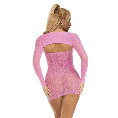 SUBBLIME – érzéki pink halháló ruha, egy méret