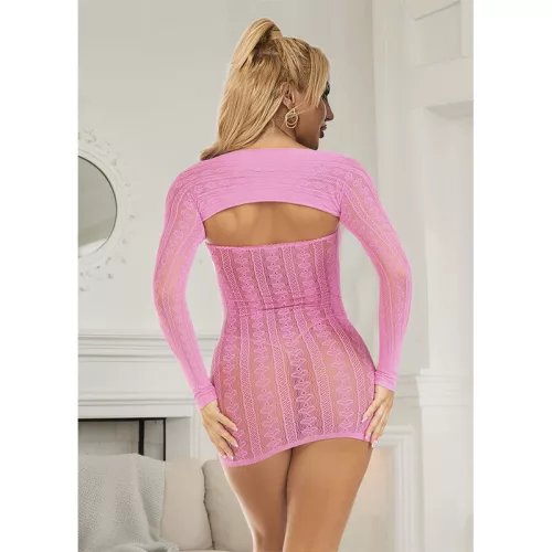 SUBBLIME – érzéki pink halháló ruha, egy méret