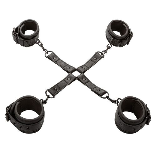 CALEXOTICS - állítható bőr összekötő szett fekete