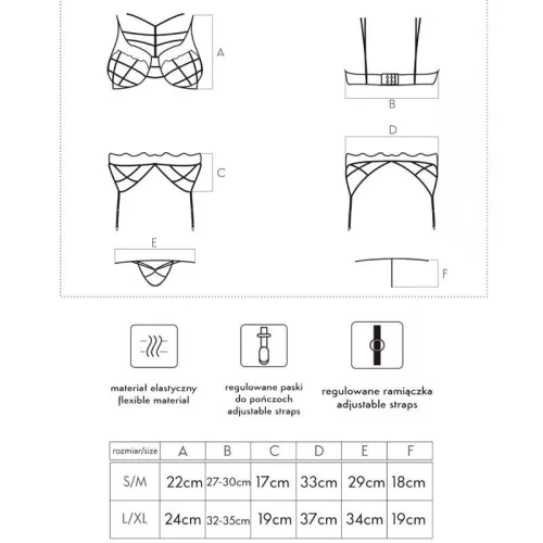 LIVCO CORSETTI FASHION – érzéki melltartó, bugyi és harisnyatartó