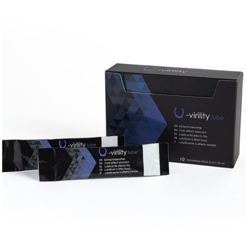 500 COSMETICS - U-VIRILITY – hűsítő síkosító gél 10 x 5 ml