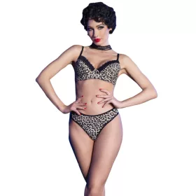 CHILIROSE – vadmacska mintás bikini szett S méretben