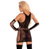 LIVCO CORSETTI FASHION – elegáns fekete ruha kesztyűvel