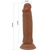 Pretty Love - Quentin - 18 cm élethű dildó barna