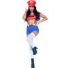 LEG AVENUE – szexi Mario Bros jelmez (piros/kék)