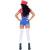 LEG AVENUE – szexi Mario Bros jelmez (piros/kék)