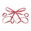SUBBLIME - piros bilincs bondage övvel, univerzális méret