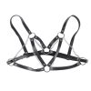 SUBBLIME - fém csattos punk bondage öv, univerzális méret