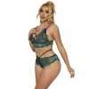 SUBBLIME - csipkés zöld melltartó és tanga S/M