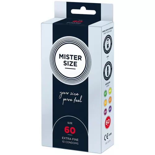 Mister Size XL – prémium óvszer 60 mm (10 db)