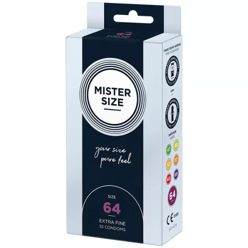MISTER SIZE – prémium XXL óvszerek 64 mm (10 db)