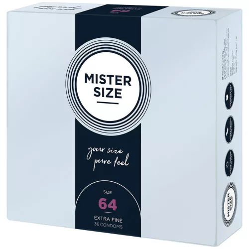 MISTER SIZE – XXL óvszer 64 mm (36 db) prémium védelem
