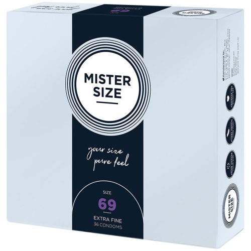 MISTER SIZE – XXXL óvszer 69 mm (36 db) prémium védelem