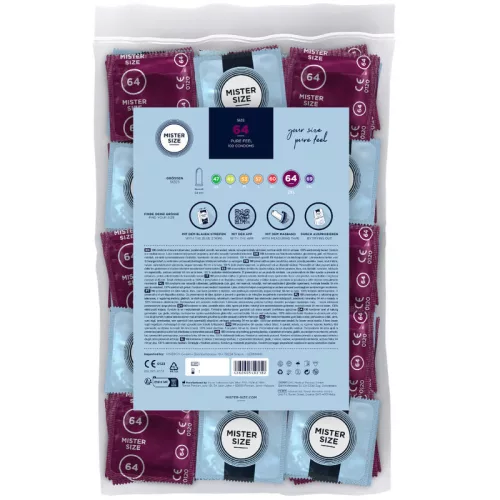 MISTER SIZE - XXL prémium óvszer (64 mm, 100 db)