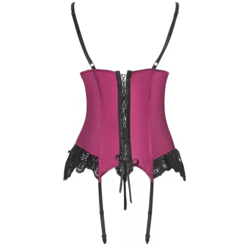 LIVCO CORSETTI FASHION – érzéki burgundi korzett és tanga S/M