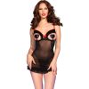 CHILIROSE - érzéki fekete babydoll S/M méretben