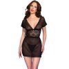 CHILIROSE – érzéki fekete babydoll XL méretben