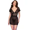 CHILIROSE – érzéki fekete babydoll XL méretben
