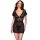 CHILIROSE – érzéki fekete babydoll XL méretben
