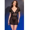 CHILIROSE – érzéki fekete babydoll XL méretben
