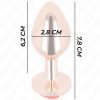 KINK – elegáns piros rózsás anális dildó rose gold színben