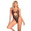SUBBLIME – áttetsző bodysuit fekete csipkével S/M