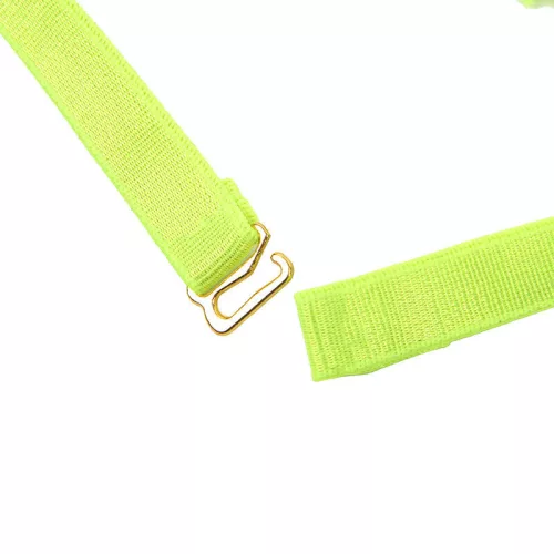 SUBBLIME – fénylő zöld melltartó és alsó szett nyakkal