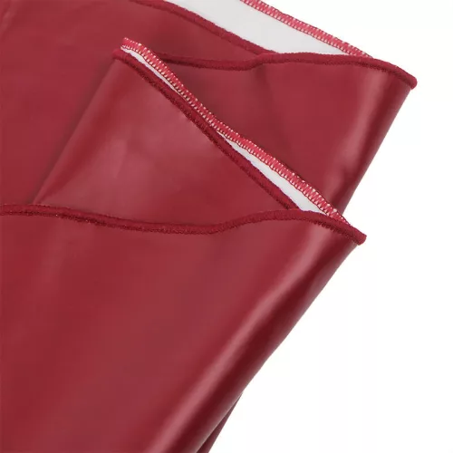 SUBBLIME - bordeaux bőr pántos ruha L/XL méretben