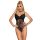 SUBBLIME – fekete csipkés bodysuit alsó záródással L/XL