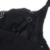 SUBBLIME – fekete csipkés bodysuit alsó záródással L/XL