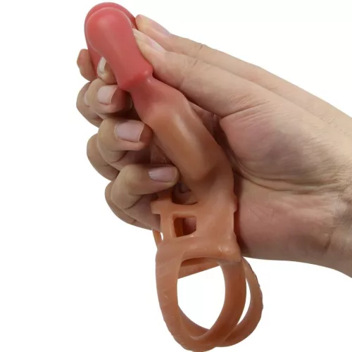 PRETTY LOVE - vibráló pénisz hüvely 18 cm hosszú