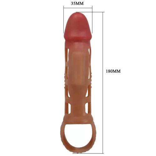 PRETTY LOVE - vibráló pénisz hüvely 18 cm hosszú