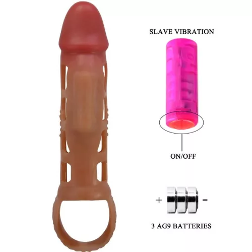PRETTY LOVE - vibráló pénisz hüvely 18 cm hosszú