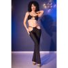 CHILIROSE - fekete topp és leggings arany kiegészítőkkel