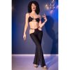 CHILIROSE - fekete topp és leggings arany kiegészítőkkel