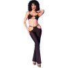 CHILIROSE - Fekete felső és leggings arany kiegészítőkkel