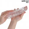 ADDICTED TOYS – átlátszó pénisz hosszabbító S méret 23 cm